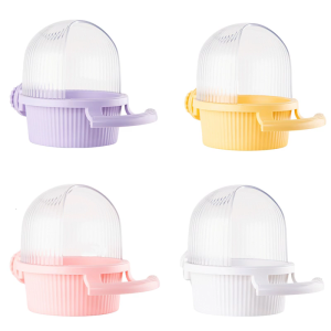 Antisplash treo parakeets Feeder với một nửa mở nắp lồng chim hộp lấy đồ vật để dễ dàng truy cập và bảo trì