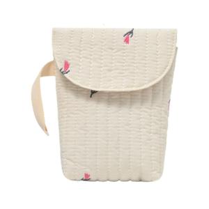Túi Tã tã cotton trường hợp poratble Túi xách xe đẩy Túi treo với hoa văn thêu đẹp cho gia đình bận rộn
