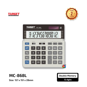 Kalkulator Target MC 868 L Check & Correct Double Memory (12 digit) / Target MC868L