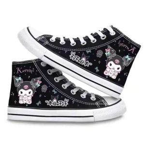 ZEEMIN Halloween Christmas Sanrio Kawaii Kuromi Students High-top Canvas Shoes Anime Cartoon Lovely Fashionable Exquisite Creative Casual Simple Flat Shoes