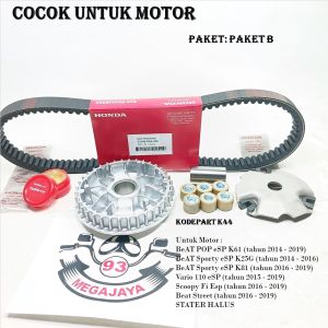 PROMO VANBELT & RUMAH ROLLER & SET ROLLER ( ESP ) BEAT FI ESP BEAT POP BEAT STREET SCOOPY FI ESP VARIO 110 ESP STATER HALUS KODE K44