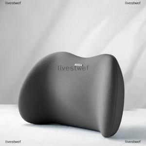 [COD] livestwef 1PC Memory Foam Car Neck Pillow Protective Lumbar Back Support Breathable Car Headrest Cushion Relieve Stress Car Seat Pillow