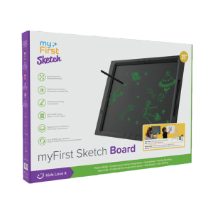 myFirst Sketch Board 21” – Drawing Board A3 Wood Board with Dual Display LCD Sketch Board + Whiteboard Drawing Board for Kids