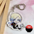 Móc khóa BLUE LOCK Michael Kaiser Alexis Ness Ranze Kurona in hình anime chibi mica trong acrylic keyring dễ thương. 