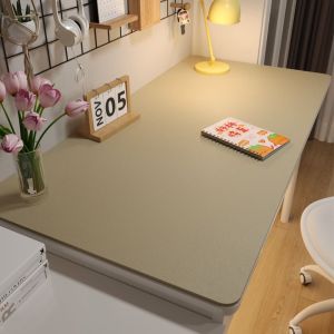 CRUSHES Protection Eye Student Desk Mat Oil-proof Leather Coffee Table Mat Simple Solid Color Computer Desk Mat