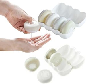 Travel Pod-s - Collapsible Travel Bottles Round Travel Pod-s Toiletries with Case Press Lotion Dispensing Bottle Set Portable Travel Hand Sanitizer Cosmetic Bottle Lotion Bottle (12pcs)