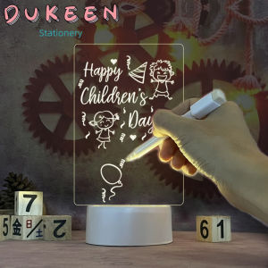 DUKEEN Note Board Creative Led Night Light USB Message Board Holiday Light With Pen Gift For Children Girlfriend Decoration Night Lamp