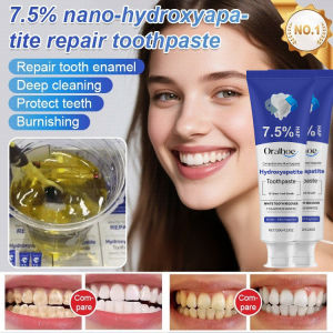Enamel Repair Toothpaste/Nano Hydroxyapatite 7.5%/Gentle Cleaning For Daily Oral Care/Strengthens Teeth/Adults & All Ages
