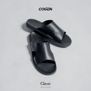 Cogen Sandal Slop Pria Kulit Sendal Kokop Cowok Classic Series