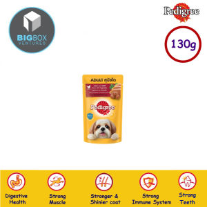 Pedigree Pouch Wet Dog Food 130g ( Chicken  Liver  Vege  Chunk ) Adult Puppy