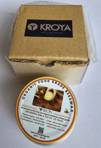 KROYA Natural Organic Beeswax Polish for Wooden Surfaces Food Grade Single Pack