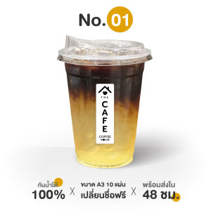 (สินค้าขายดี) สติ๊กเกอร์ติดแก้วกาแฟ กันน้ำ100% ได้ 105 ดวง (10แผ่น เปลี่ยนชื่อได้) v.4