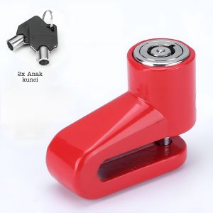 Gembok Disc Cakram - Kunci Kemanan Sepeda Motor Skuter Anti Maling
