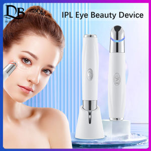 Dearbeauty IPL Eye Massager Electric Constant Temperature Heating Beauty Devices Blue Red Light Eye Care Pen Anti-Ageing Dark Circle Puffiness Removal Wrinkle Rejuvenation Beauty Care USB Charging