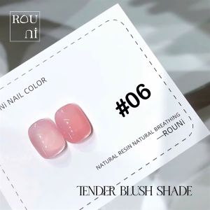 Lẻ sơn gel ROUni thạch trong hồng bảng 12 màu