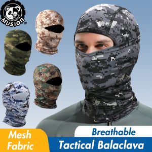 Musion Camo Balaclava Airsoft Full Face Mask Quick Dry Paintball Robber Mask Ski Mask Balaklava Penutup Kepala Lelaki for Cycling