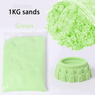 Kinetic Motion Sand Playset for Kids - 1KG Inflatable Pool Tools Non-Toxic Sensory Sand