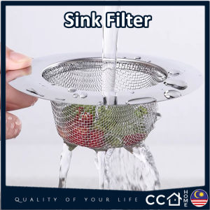 Stainless Steel Sink Filter Sink Strainer Drainer Bekas Penapis Air Sinki Tapis Bejana Basuh Drain Cover 43