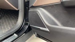 Byd seal 2023-2025 door Anti-Kick Mat Protective Door Speaker Trim inside door Horn cover panel Carbon Fibre abs accessories Interior Accessories Exterior Accessories Protection Cover Premium Quality Garnish Cover Sport Design Luxury