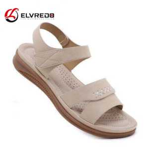 Sandal Wedges Wanita Sol Karet Kekinian Model Gunung Empuk Terbaru Elvredo