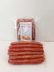 กุนเชียง กุนเชียงหมู ขนาด 1 กิโล มันน้อย เกรด AAA ตราเหรียญทอง สูตรนครพนม