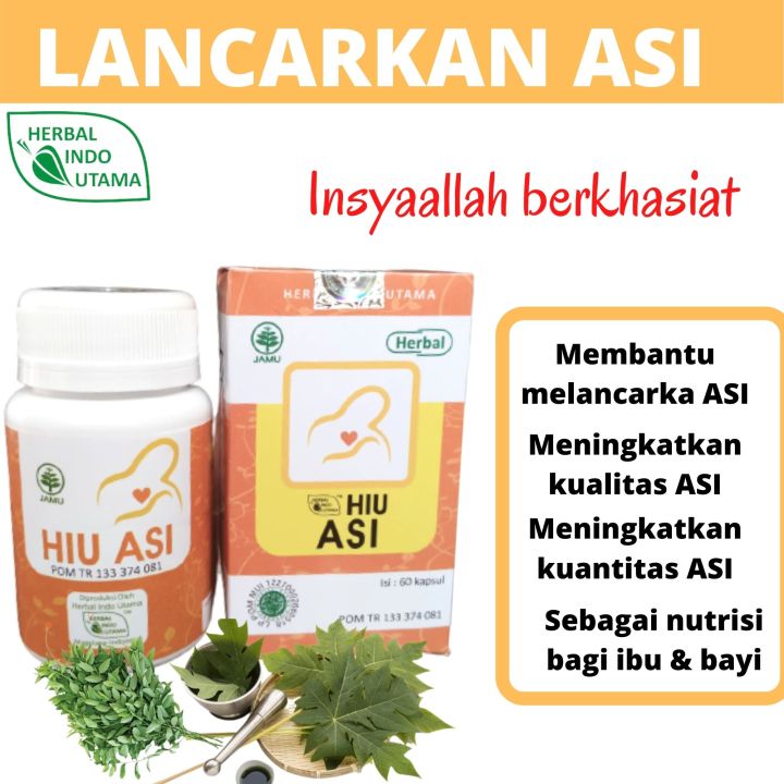 HIU ASI Obat Herbal Untuk Melancarkan ASI BOOSTER Pelancar Asi | Lazada ...