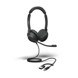 Jabra Evolve2 30 SE MS Stereo - Professional corded headset that is lightweight portable reliable and comfortable