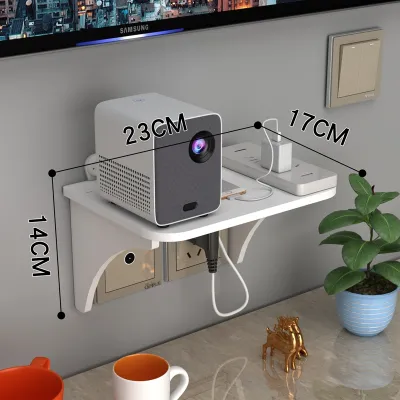 {SG} 39CM Wall Shelf Rack No Drill Wall Mounted Shelf WIFI Router Holder Punch-Free Wall Shelf Router Holder Rack Board