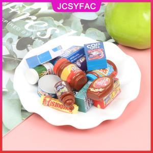 JCSYFAC Nhà búp bê thu nhỏ thực phẩm 1/6 siêu thị thu nhỏ giả vờ chơi phụ kiện đồ chơi
