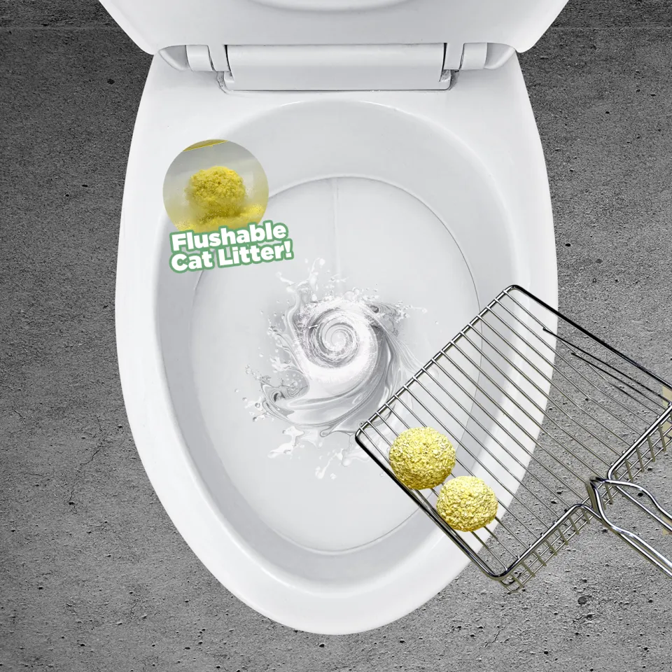 Tofu Litter Flushing Kitty Litter Down Toilet SOAR Millet Tofu Cat
