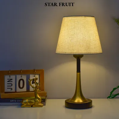 STAR FRUIT โต๊ะข้างเตียงนอนโคมไฟตั้งโต๊ะย้อนยุคสไตล์ยุโรปไฟกลางคืนอเมริกันควบคุมด้วยรีโมทแบบนอร์ดิกอบอุ่นเรียบง่ายโรแมนติก