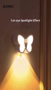 KOSO LED Light PIR Motion Sensorr Night Light Rechargeable Magnetic Cordless Bedroom Aisle StairFast shipping