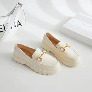 【COD】Korean Casual Trending Loafer Shoes for women thick-Sole Loafers Shoes