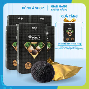 Tỏi Kim Cương Đông Á - Tỏi đen cô đơn bóc vỏ - Combo 5 hộp 450g tặng 1 hộp cùng loại - Hỗ trợ tăng cường đề kháng giảm mỡ máu ổn định huyết áp bảo vệ tim mạch tốt cho hệ tiêu hóa