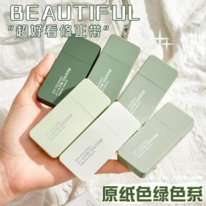 DIVATEN Gradient Color Correction Tape Non-Tear Original Paper Color White Out Tape Multi-Purpose Smooth Invisible Correction Tape Set Students