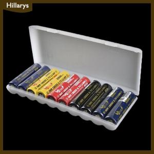 Hillarys Portable Plastic Battery Case Cover Holder Storage Box for 10pcs 18650 Batteries