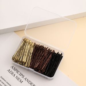 150pcs Bobby Hairpins with Plastic Storage Case Bobby Pins Hairdressing Salon Tools And Hair Clips Versatile BB Clip INS Metallic Sweet Cool Hair Accessories