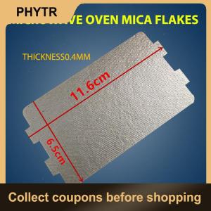 【PHYTR】 5PCS Microwave Oven Mica Plate Sheet 116x64 MM Replacement Part For Midea N05 20