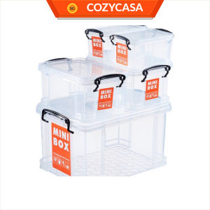 【COZYCASA】Transparent Multi-Use Storage Box / Plastic Storage Container Comfortable Handle / Storage Organiser
