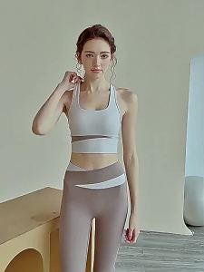AE Sports Underwear 2025 New womens running yoga vest fitness outerwear bra and beautiful back set
