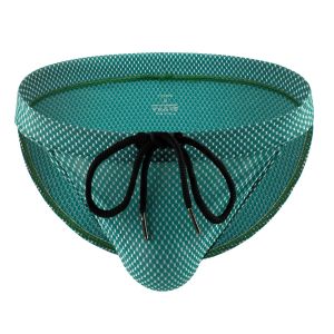 CLEVER-MENMODE Surf Shorts Comfortable Breathable Beach Tie Triangle Swim Trunks Mens Swim Trunks European Size