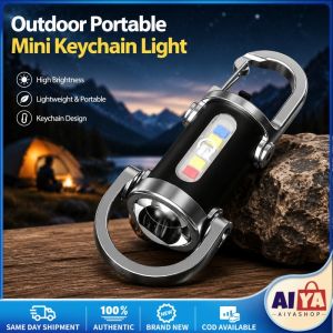 LED Keychain Rechargeable Portable Mini Keychain Flashlight-Work Light Flashlights 5 Light Modes