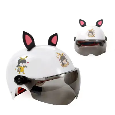 Kids Motorcycle Helmet Protector Child Helmet Half Face Open Face 2-8 Years