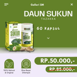 Kapsul Daun Sendok Tazakka Obat Ekstrak Herbal Atasi Asam Urat Nyeri Radang Sendi Rematik