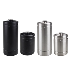 Stainless Steel Brewing Miniature Keg Insulated Beer Lager Storage Container Leak Proof Lid Beer Growler