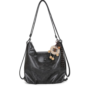 Phụ nữ thời trang túi đeo vai bằng da PU chuyển đổi ba lô với có thể tháo rời quyến rũ khoang rộng rãi cho đi lại du lịch