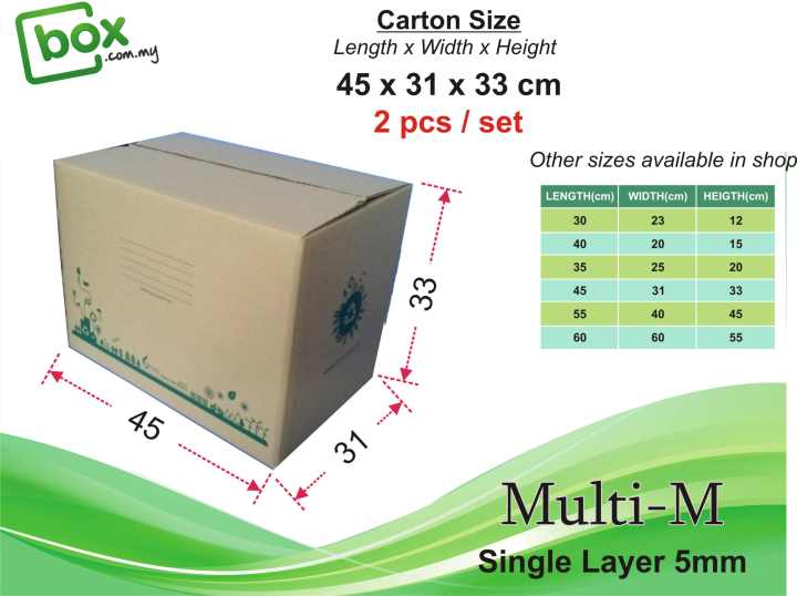 [2Pcs]Multi-M ,House Moving Box,Medium Carton Box,Office Moving Box ...