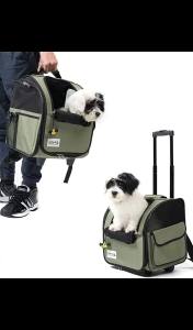 EdenPetzDog Cat Trolley Rolling Luggage BackpackStroller Animal Travel House SuitcaseWheel Carrier