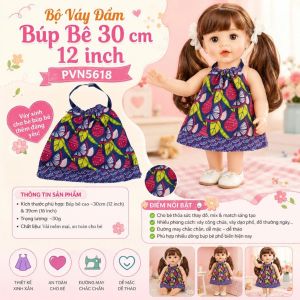 👗Váy Đầm Búp Bê 30 cm 12 inch Trang Phục Búp Bê Disney Doll Clothes Nathaniel Baby Alive PVN5618