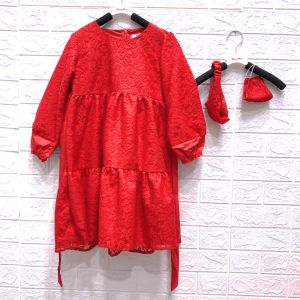 JOLANDA TUNIK ANAK TILE PREMIUM + BANDO + MASKER UMUR 6 - 8 - 10 TAHUN FREE ONGKIR CASH BACK BISA COD